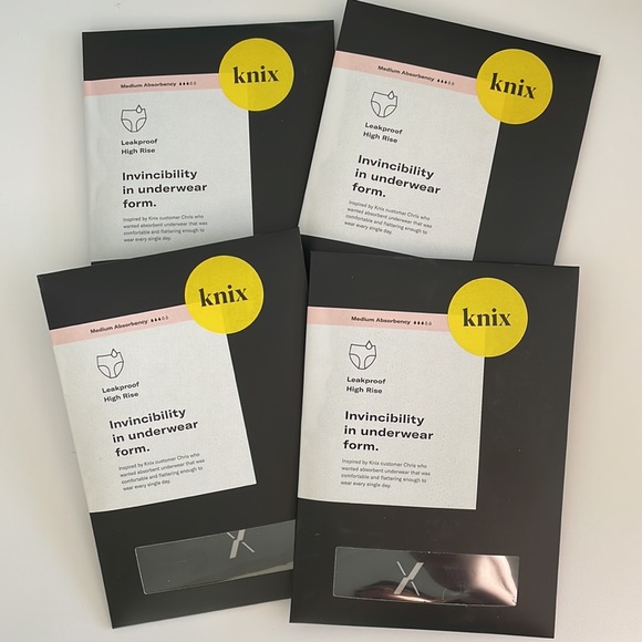 NIB knix Leakproof High Rise Underwear Size M Black - Picture 3 of 5